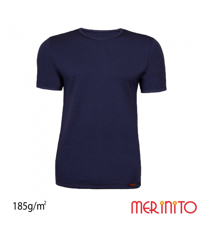 Tricou Bărbătesc Merinito Classic 185g – 100% Lână Merinos(blue)