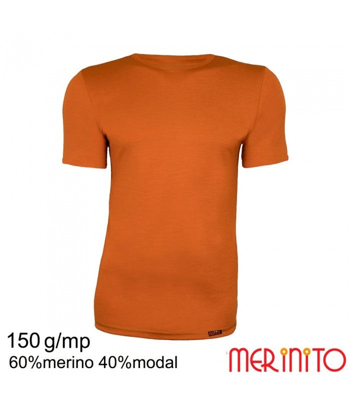 Tricou Bărbați Merinito LightFlex 150 – 60% Lână Merino & 40% Modal(spicy yelow)