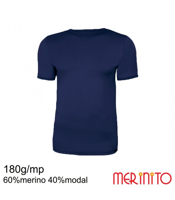 Tricou Bărbătesc Merinito All-Season 180g – Merino & Modal(blue)