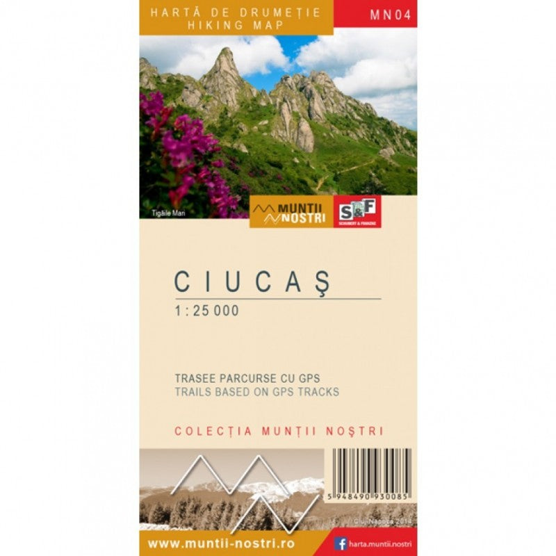 Harta Muntii Nostri:Muntii Ciucas