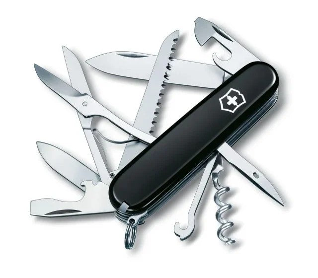 Briceag Victorinox Huntsman Black 91 mm – Briceag Multifuncțional 15 Funcții