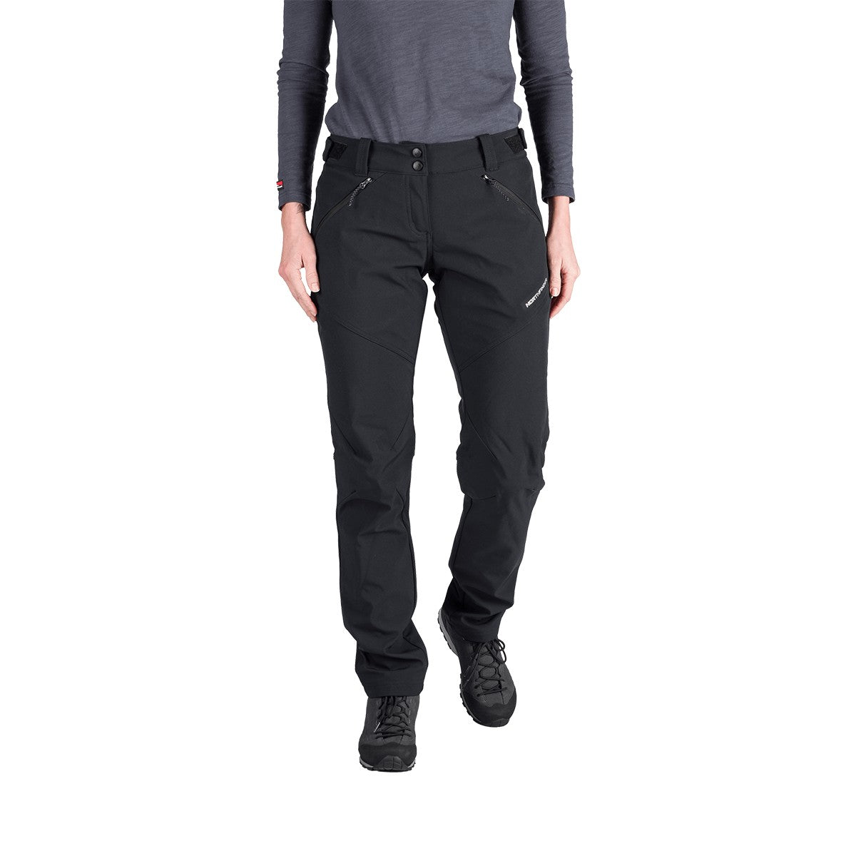 Titlu Produs Pantaloni softshell de drumeție pentru femei Northfinder Darci NO-6031OR,