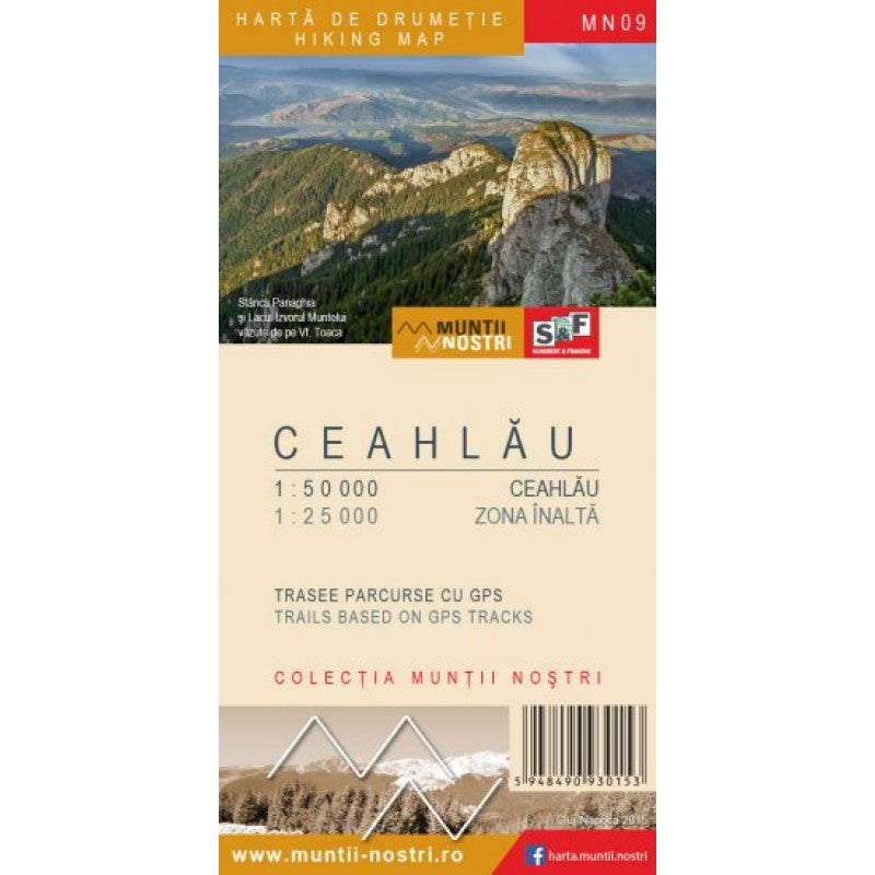 Harta Muntii Nostri:Muntii Ceahlau