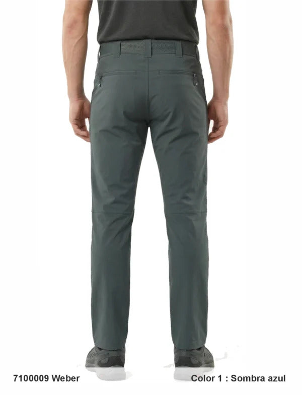 Pantaloni Drumeție și Trekking Sphere Pro Weber, Gri Închis/Albastru (Sombra Az) – Ușori și Elastici