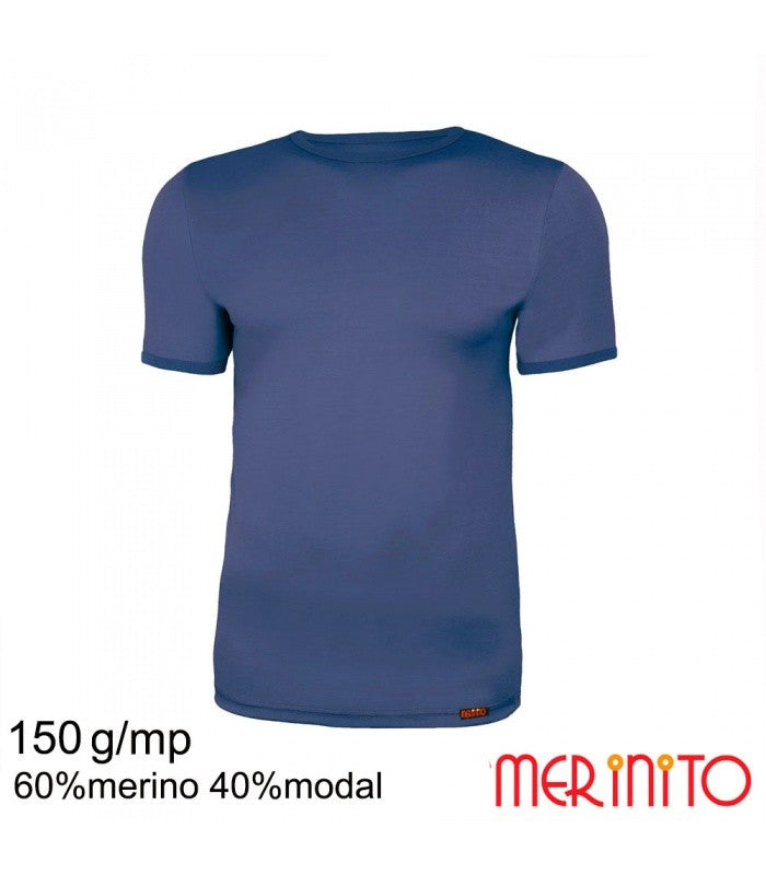 Tricou Bărbătesc Merinito UltraLight 150g – Merino & Modal(lakeview blue)