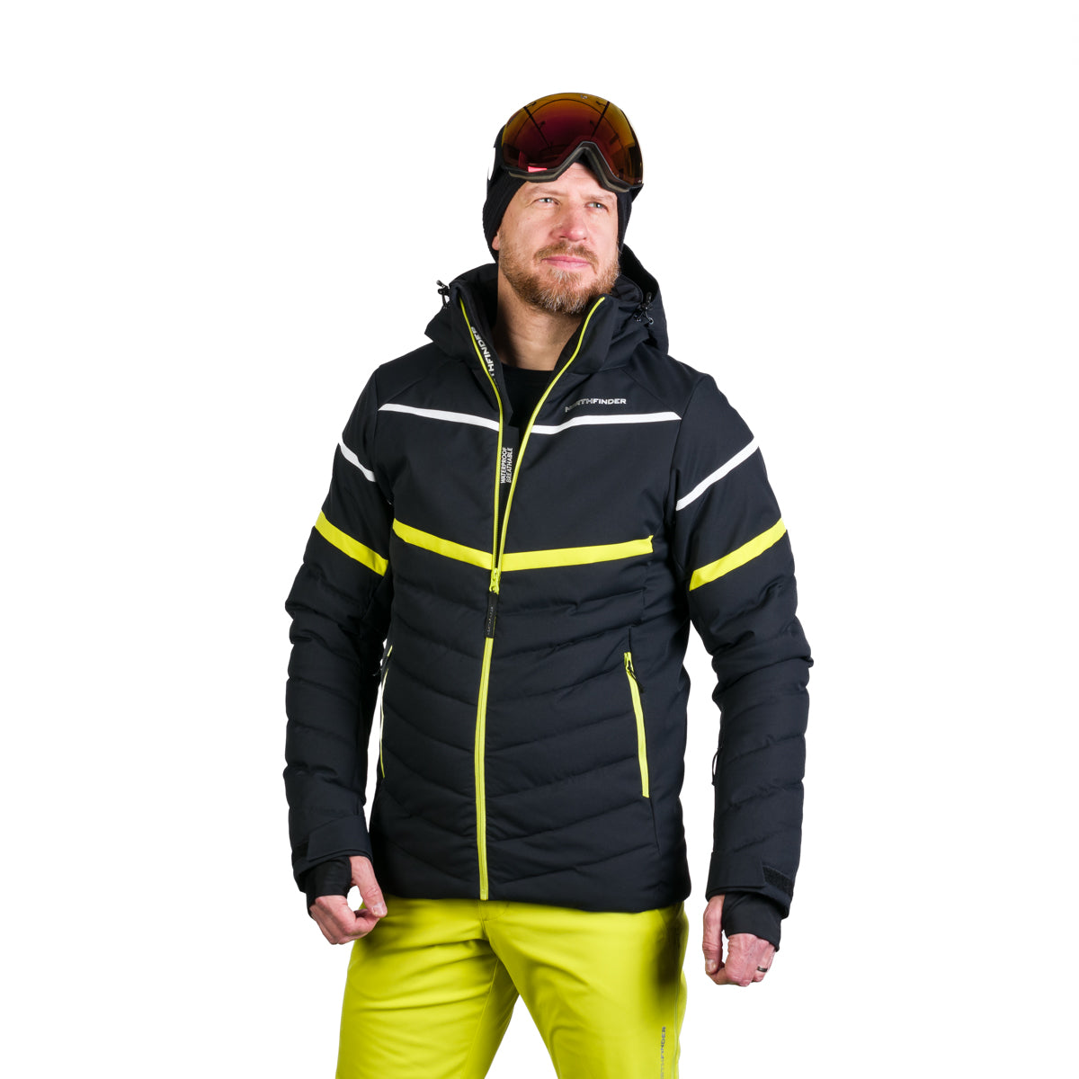 Jachetă de schi pentru bărbați Northfinder Vittorio BU-5258SNW, Lime/Green/Black