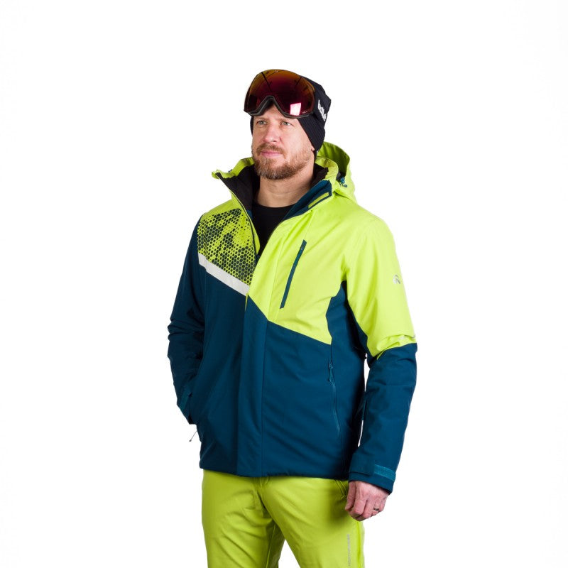 Jachetă de schi pentru bărbați Northfinder Wash BU-5260SNW, Ink Blue/Green