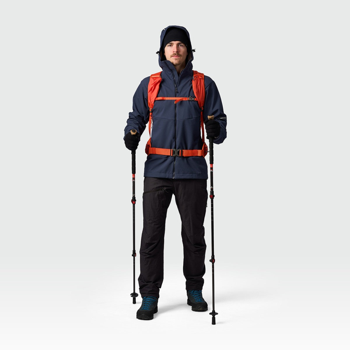 Jachetă Bărbați Softshell Northfinder Amdeu BU-5440OR Albastru