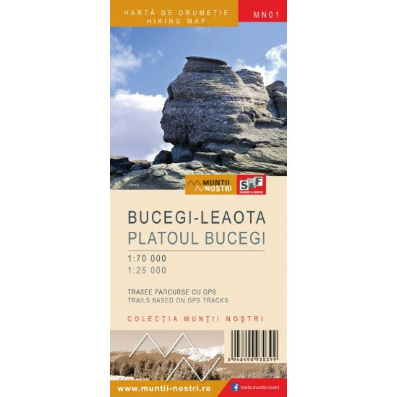 Harta Muntii Nostri:Muntii:Bucegi-Leaota