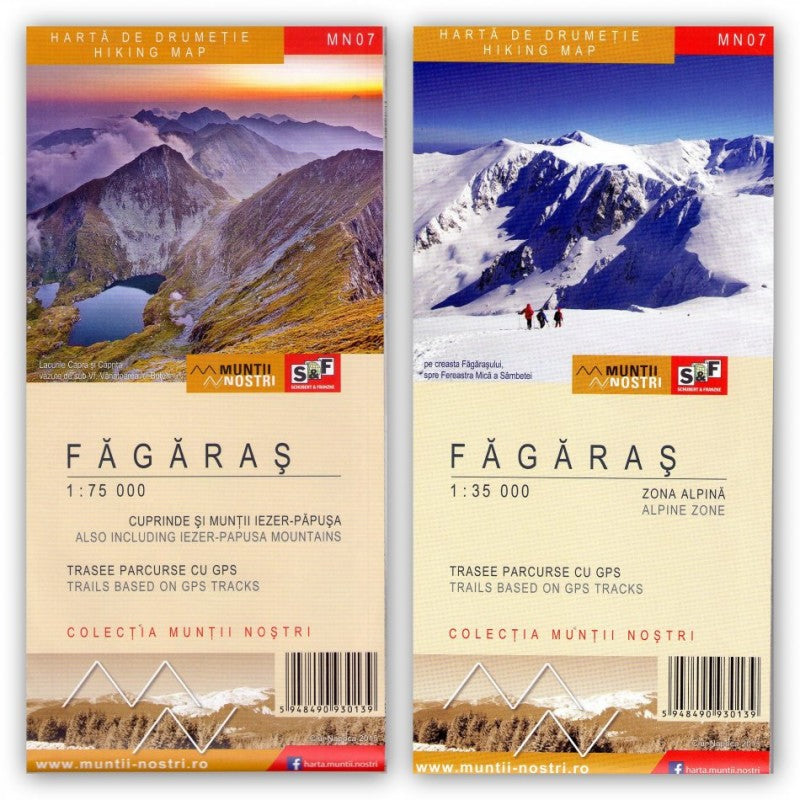 Harta Muntii Nostri:Muntii Fagaras