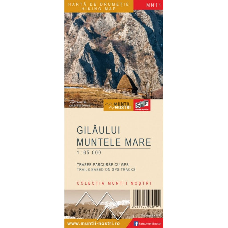 Harta Muntii Nostri Muntii Gilaului si Muntele Mare