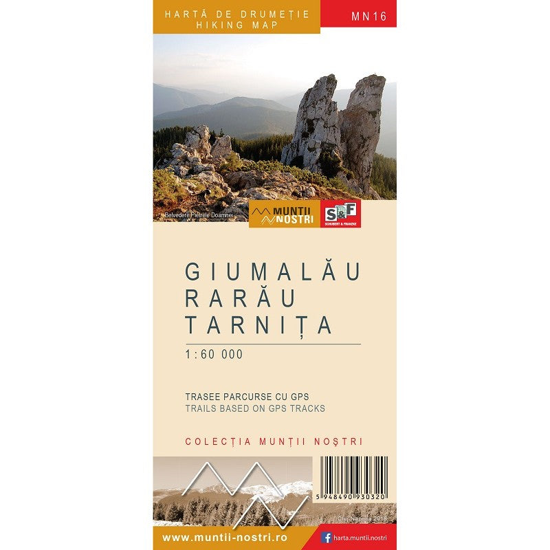 Harta Muntii Nostri Muntii Giumalau-Rarau-Tarnita