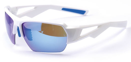 Ochelari de soare sport Bikefun Gladiator White Polarized – Cu 2 perechi de lentile de schimb