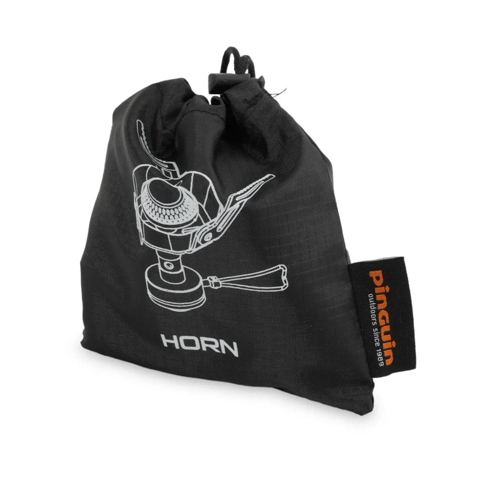 Arzător Camping Pinguin Horn – Compact, Pliabil și Puternic din Oțel Inoxidabil