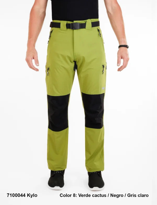 Pantaloni Drumeție și Trekking Sphere Pro Kylo, Verde Cactus/Negru – Elastici