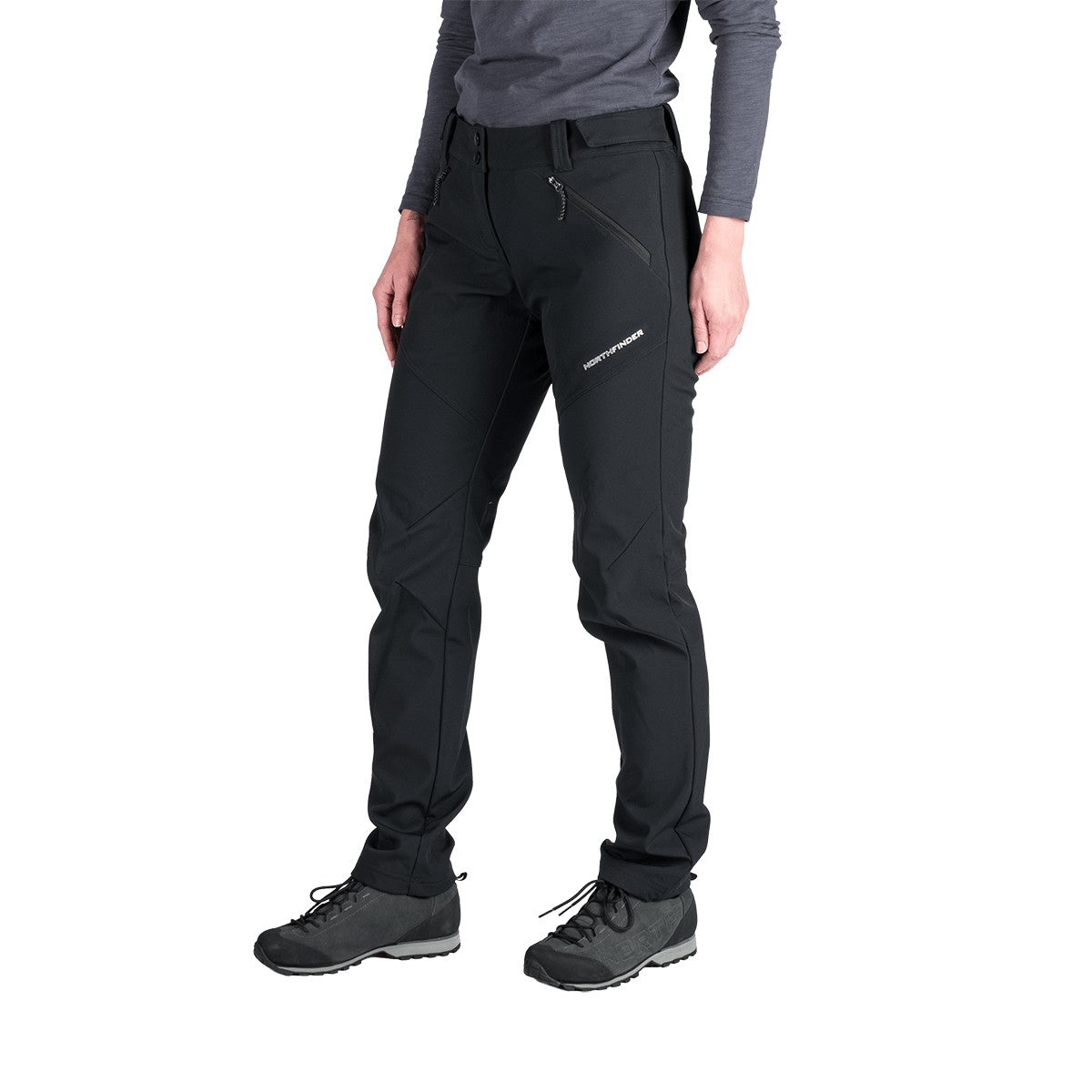 Titlu Produs Pantaloni softshell de drumeție pentru femei Northfinder Darci NO-6031OR,