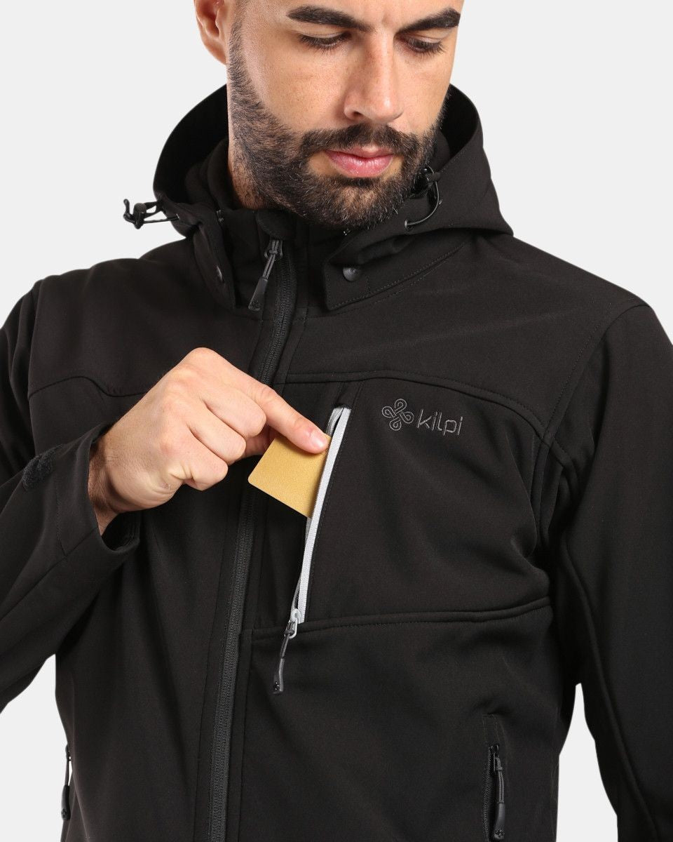 Jachetă Bărbați Kilpi Softshell RAVIO-M Black