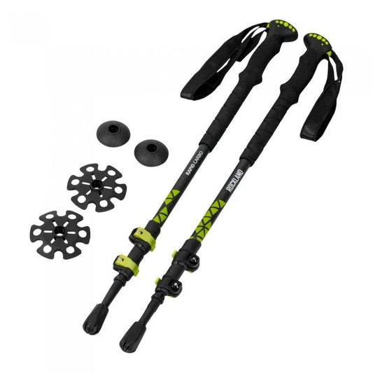 Bețe tekking Rockland Rapid Alu - Sistem Quick Lock, Aluminiu 7075, Mâner EVA