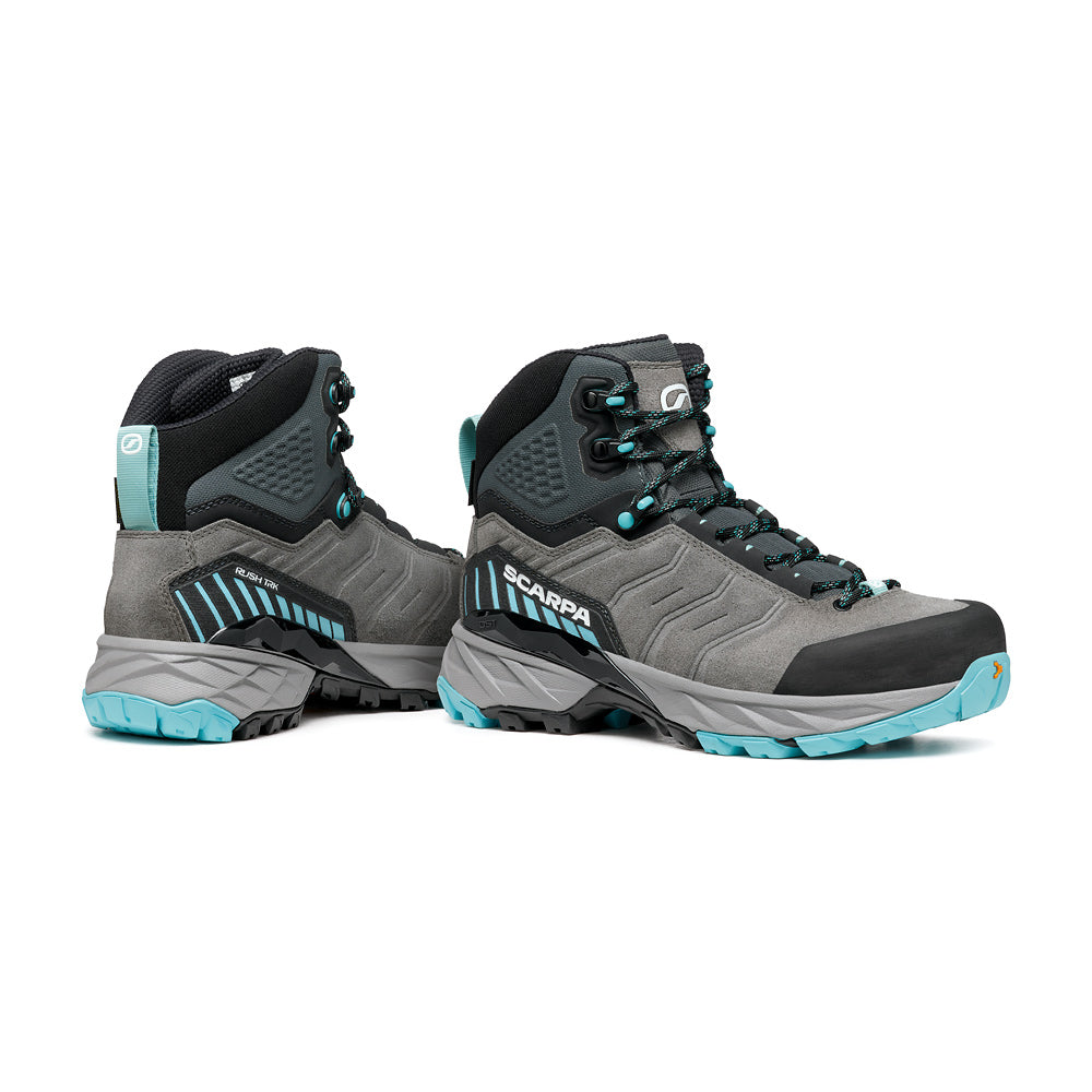 Ghete Scarpa Rush Trek GTX WMN, Midgray/Aqua
