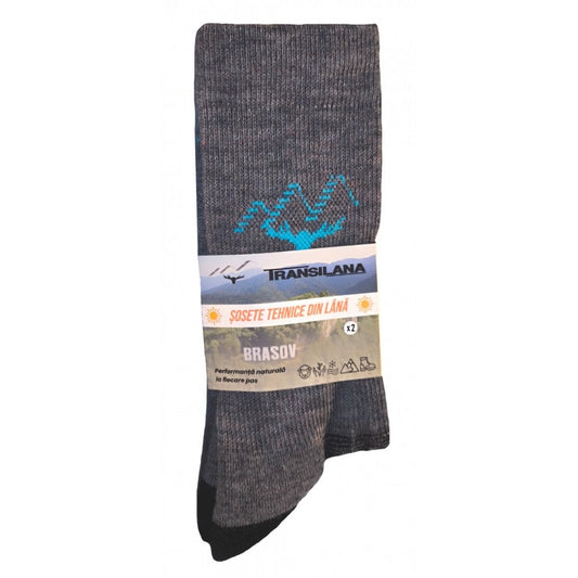 Set 2 Perechi Șosete Tehnice de Drumeție Trekking Pro SOK-TRS-001 (Măsura 43-45)