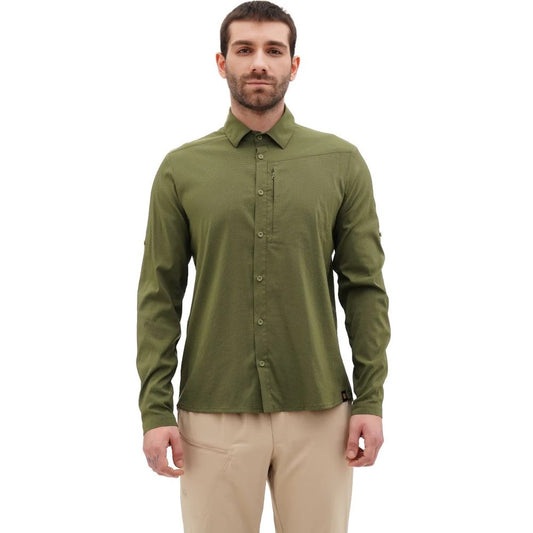 Cămașă Bărbați Turbat Maya 2 LS olive – Protecție UV & Uscare Rapidă