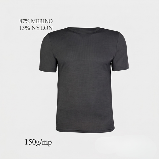 Tricou Merinito 150g 87% lana merinos 13% nylon gray
