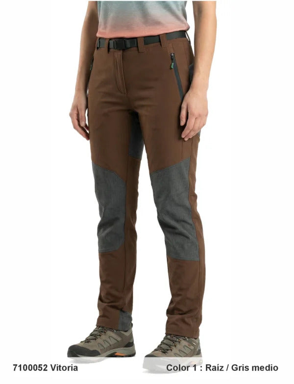 Pantaloni Drumeție și Trekking Sphere Pro Vitoria, Gri Pământiu (Raiz-Gris) – Elastici și Rezistenți
