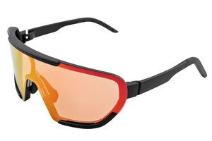 Ochelari de Soare Sport Bikefun Stealth – Ramă Portocalie, Lentilă Red Full Revo Cat. 3