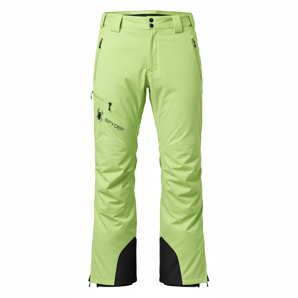 Pantaloni Schi Spyder Circuit Verde Deschis