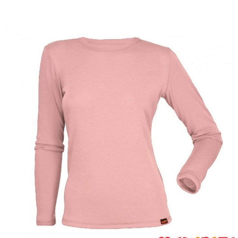 Bluza dama Merinito Rib Pointelle 100% lana merinos pink