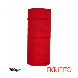 Neck Tube Merinito 200g 100% lana merinos red