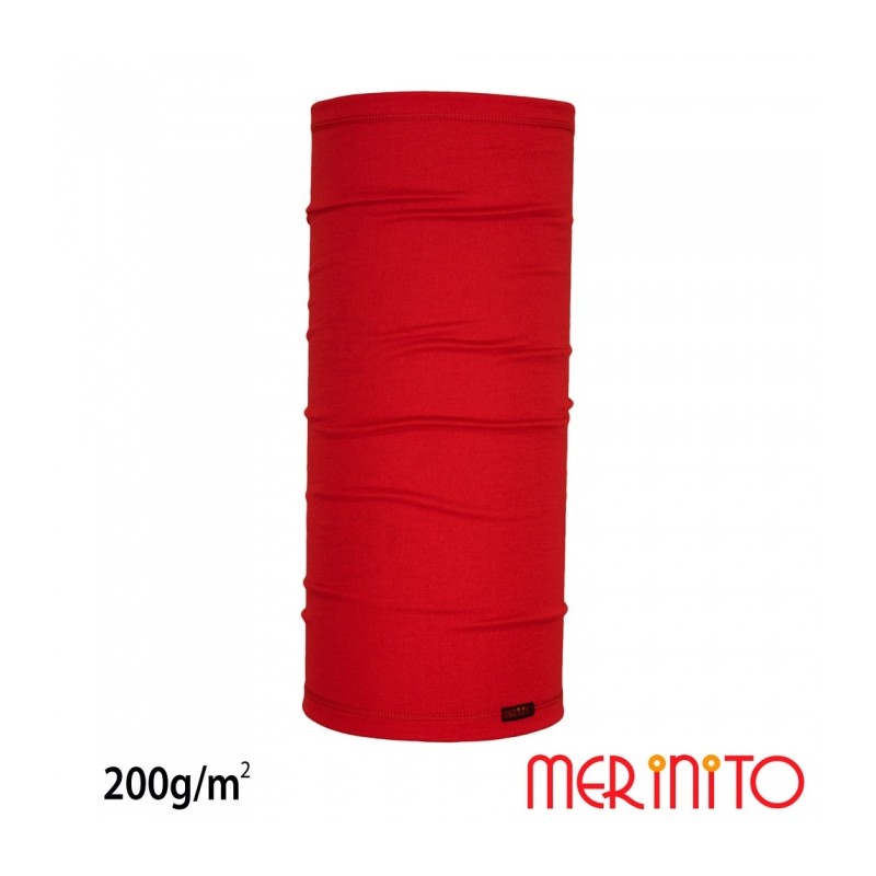 Neck Tube Merinito 200g 100% lana merinos red