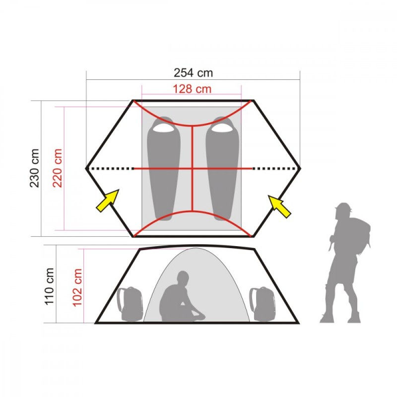 Cort Zajo Litio WUL 2 pers