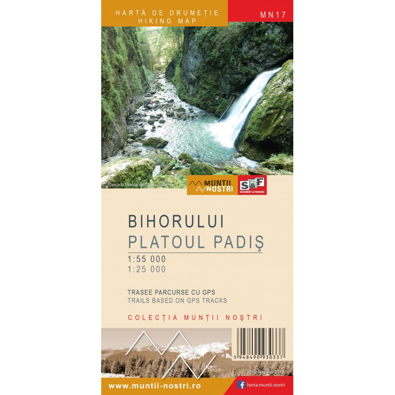 Harta Muntii Nostri Muntii Bihorului si Platoul Padis