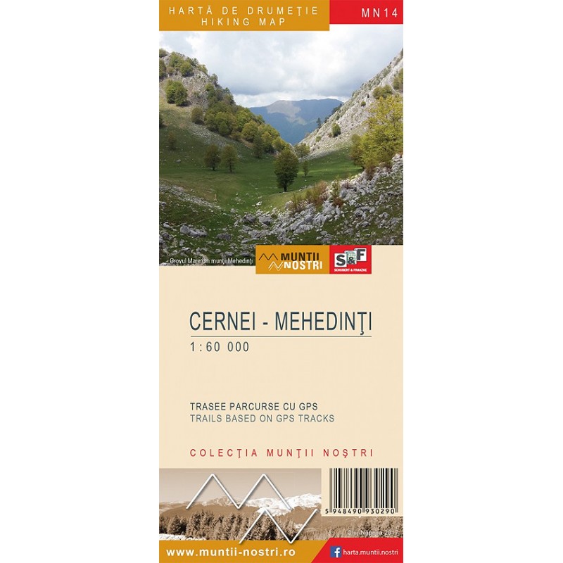 Harta Muntii Nostri:Cernei- Mehedinti