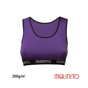 Bustiera Merinito 200g 100% lana merinos purple
