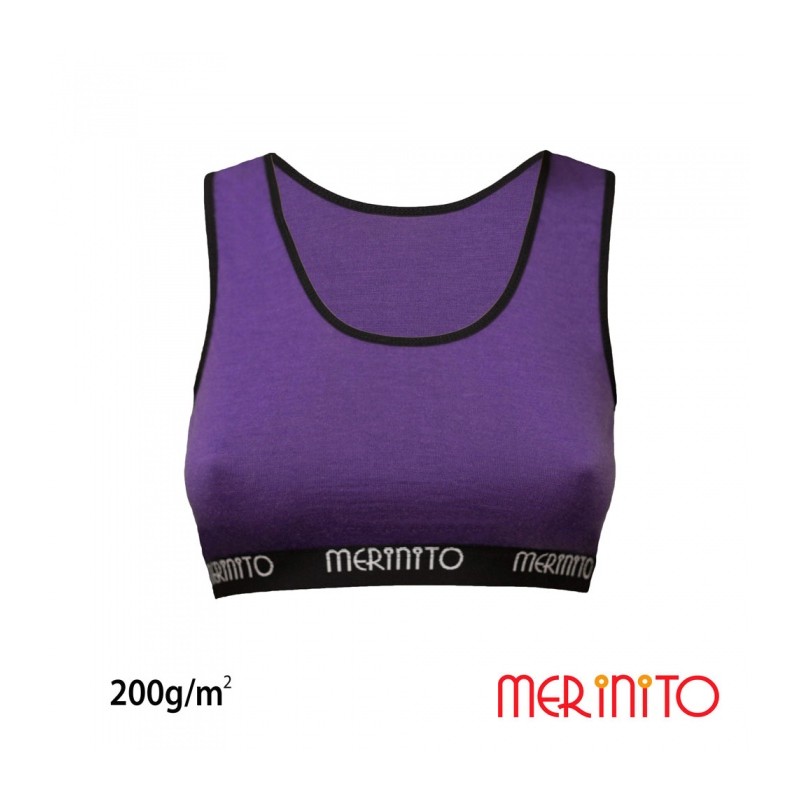 Bustiera Merinito 200g 100% lana merinos purple