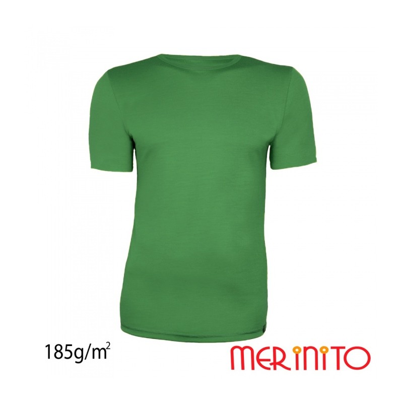 Tricou barbati Merinito 185g 100% lana merinos green