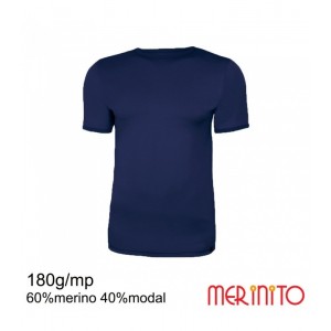 Tricou barbatesc Merinito 180g 60% merino 40% moda...